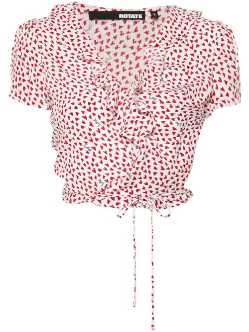 White red woman top ROTATE BIRGERCHRISTENSEN | 1123922929BCR97511-0601